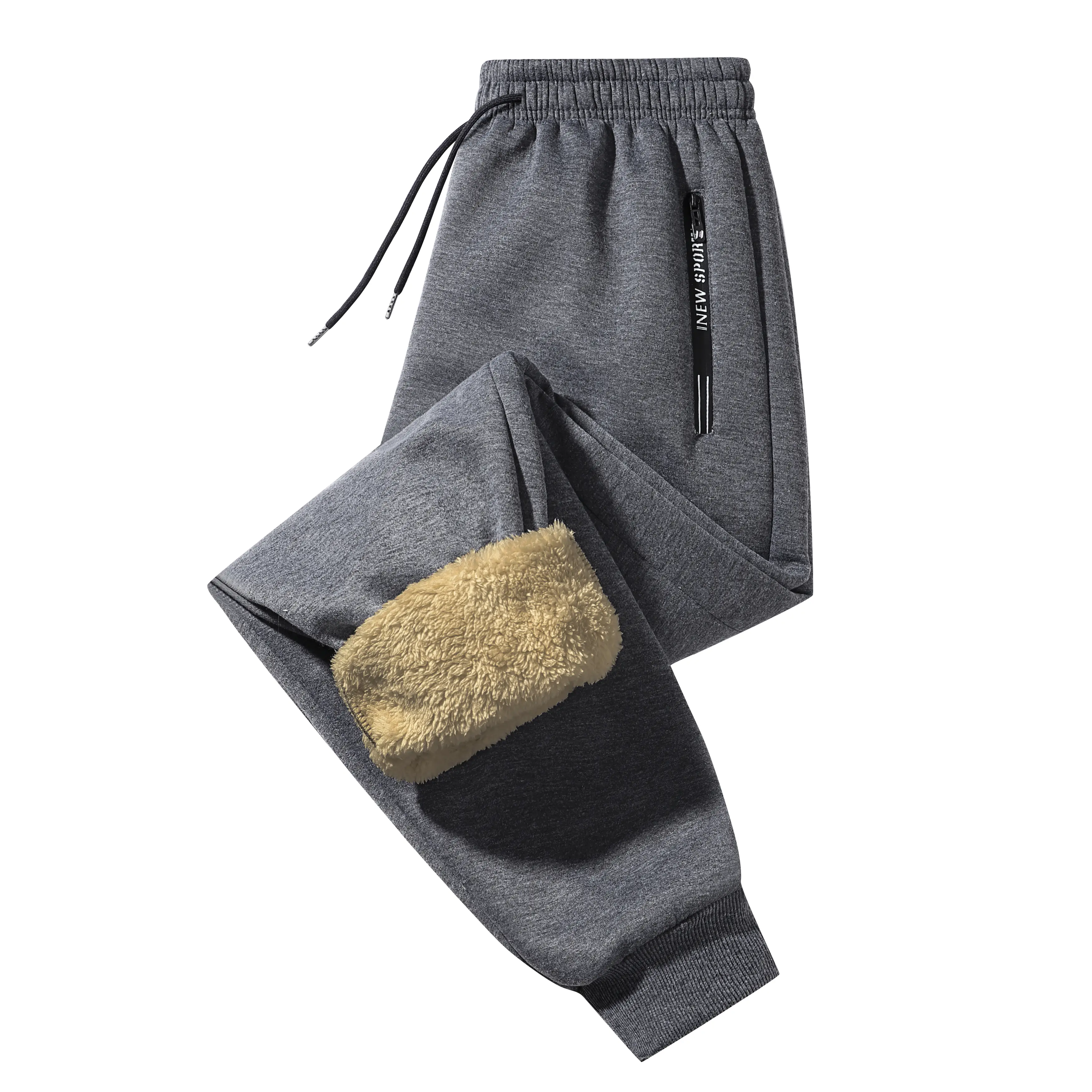 Men's Polar Fleece Thermal Joggers with Thick Warm Lining