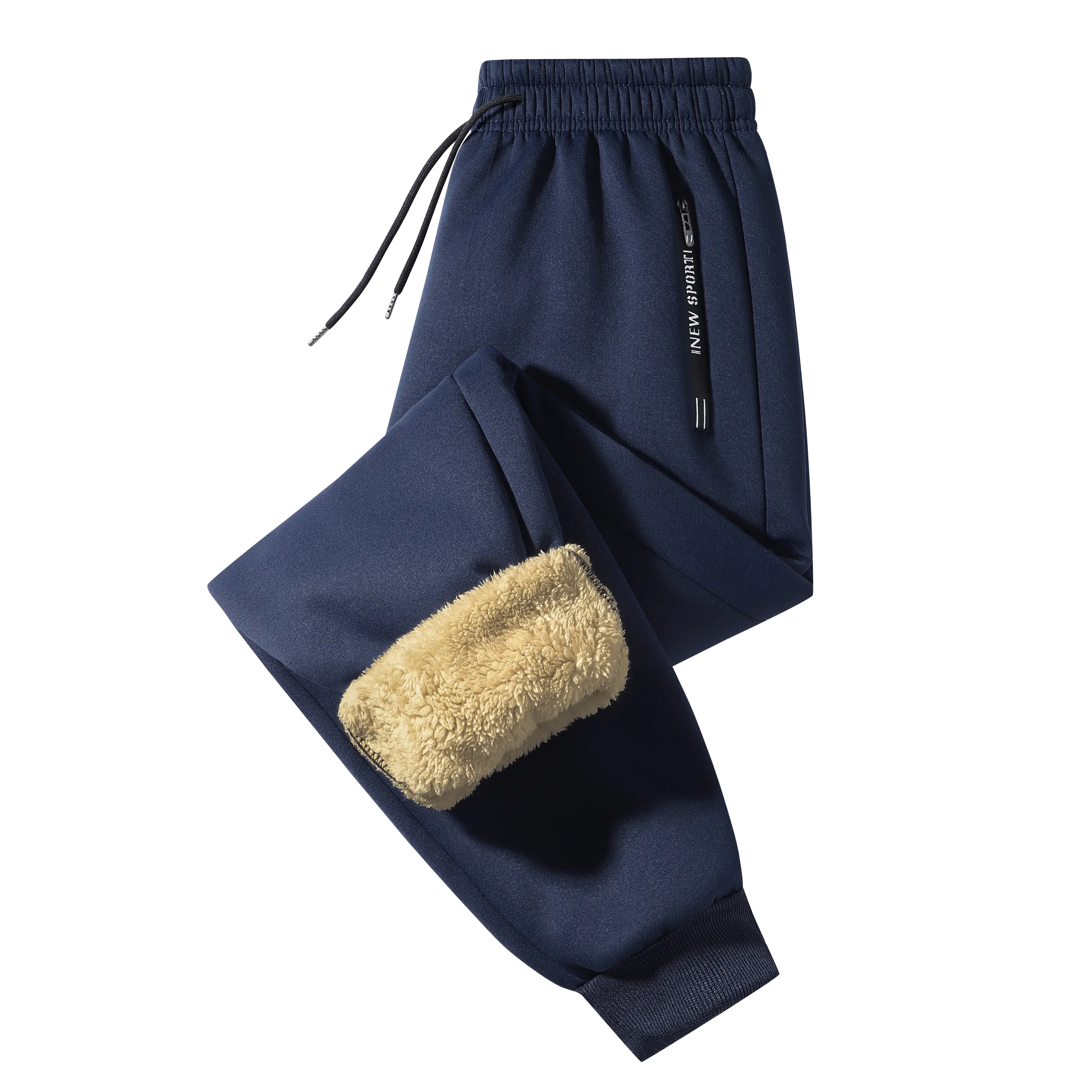 Men's Polar Fleece Thermal Joggers with Thick Warm Lining