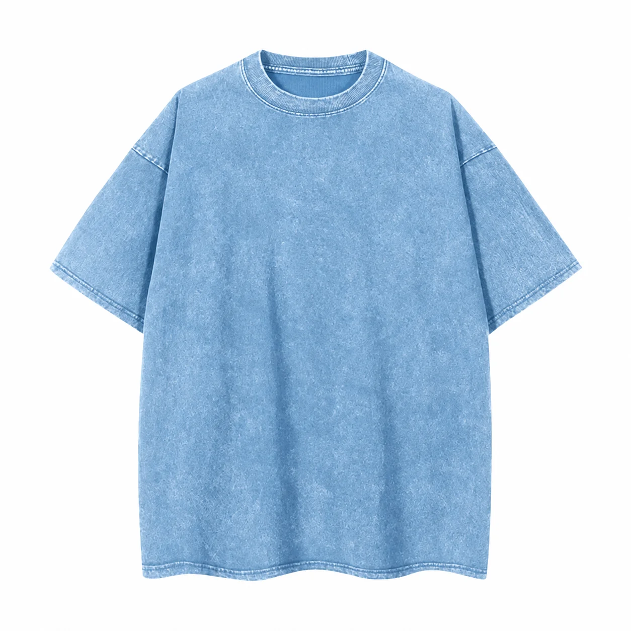 Unisex Distressed Washed 100% Cotton Oversized T-Shirts