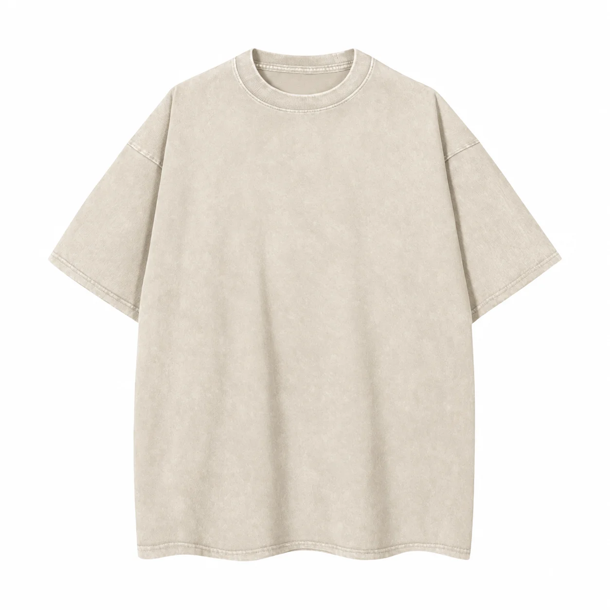Unisex Distressed Washed 100% Cotton Oversized T-Shirts