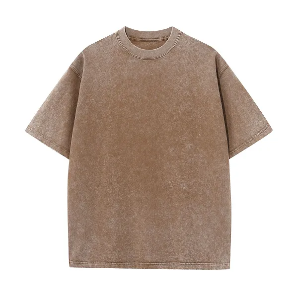 Unisex Distressed Washed 100% Cotton Oversized T-Shirts