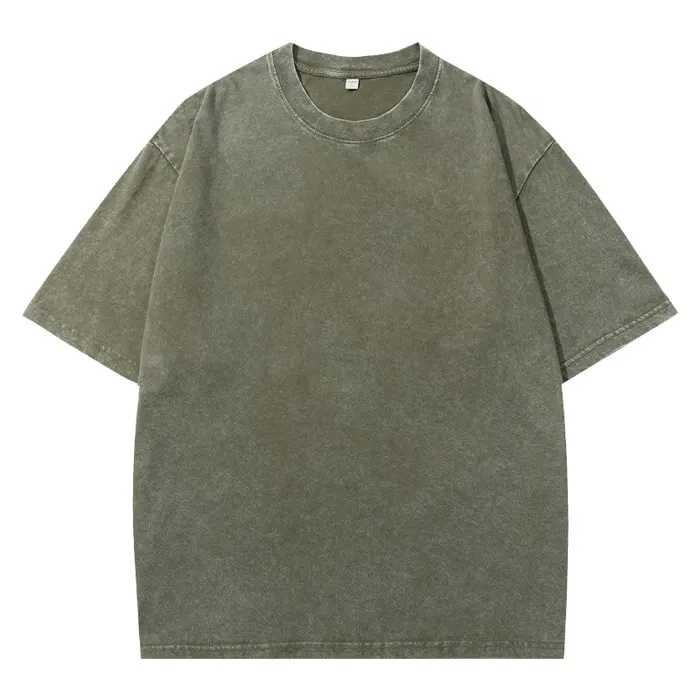 Unisex Distressed Washed 100% Cotton Oversized T-Shirts