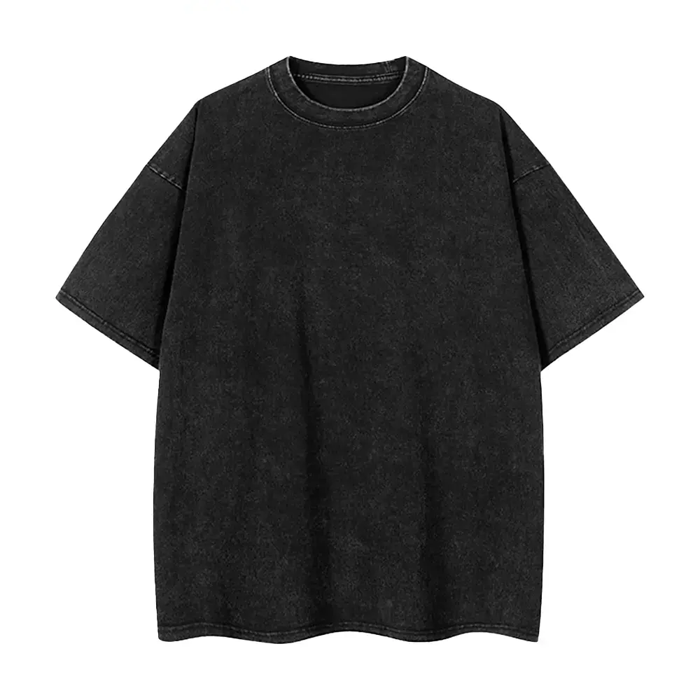 Unisex Distressed Washed 100% Cotton Oversized T-Shirts
