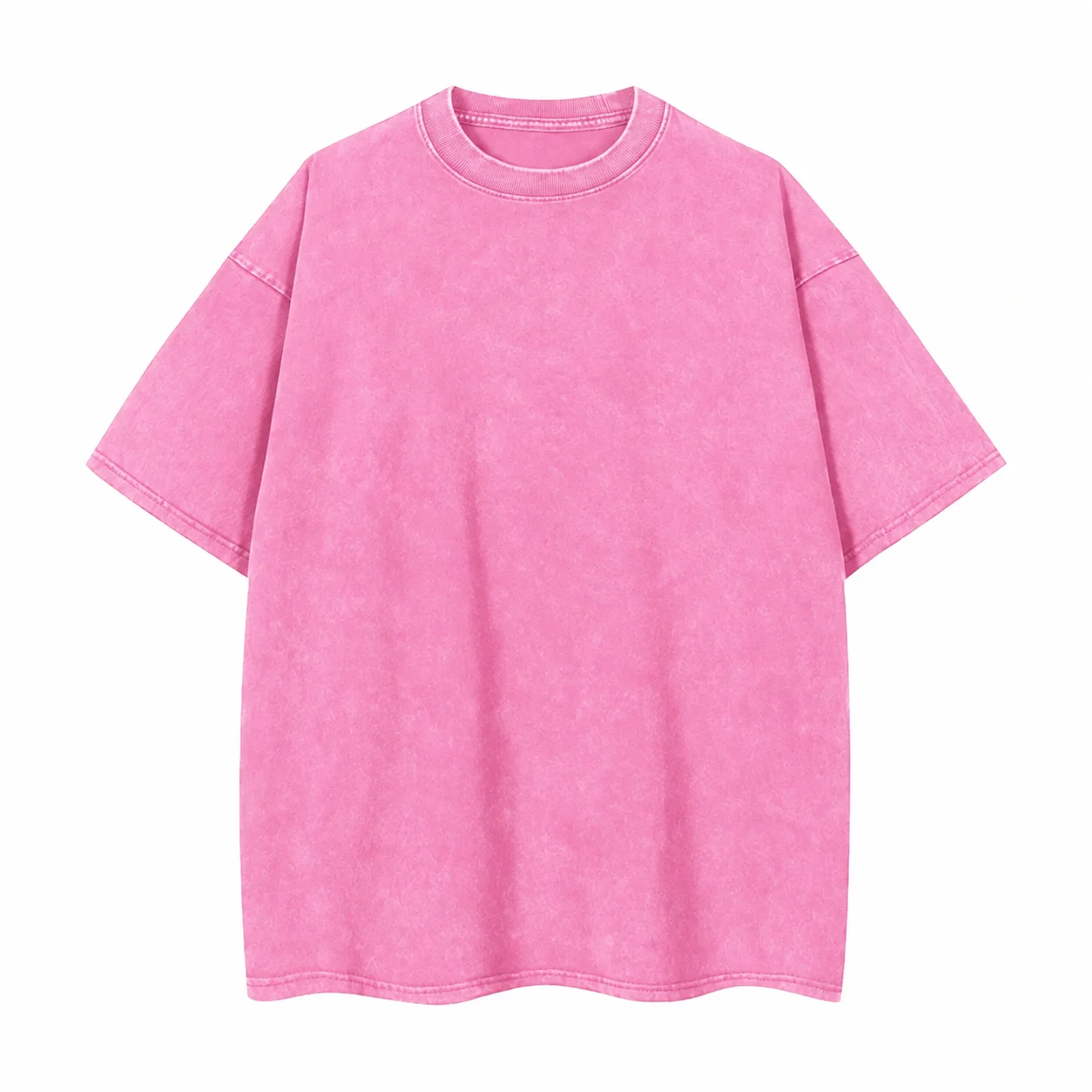 Unisex Distressed Washed 100% Cotton Oversized T-Shirts