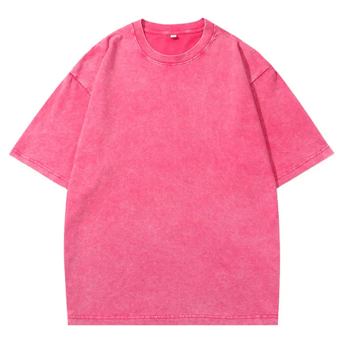 Unisex Distressed Washed 100% Cotton Oversized T-Shirts