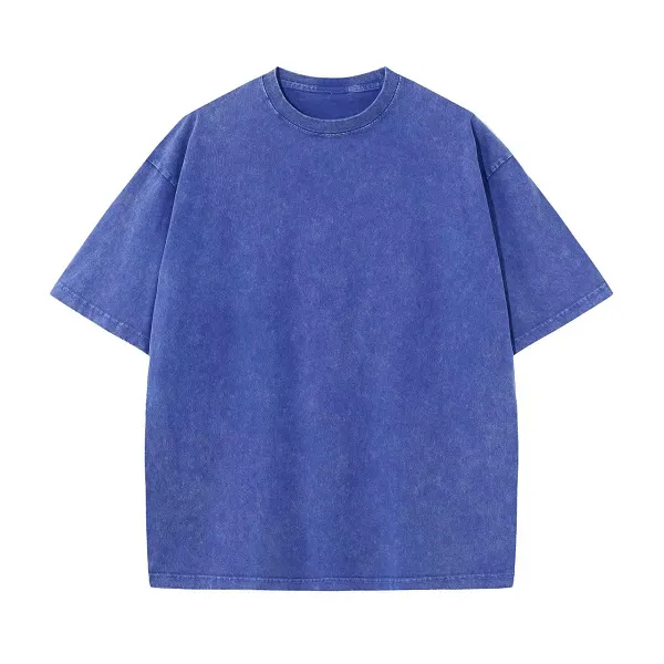 Unisex Distressed Washed 100% Cotton Oversized T-Shirts