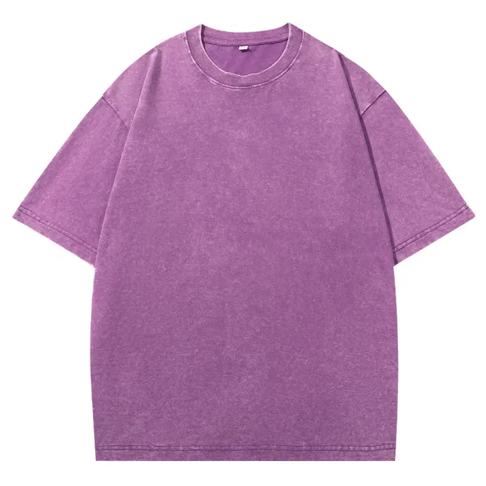 Unisex Distressed Washed 100% Cotton Oversized T-Shirts