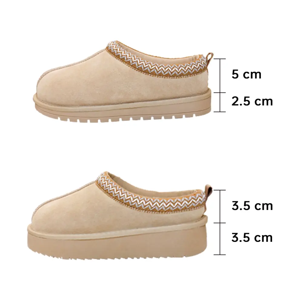 EVELLYHOOTD Women's Braided Leather Mini Platform Boots