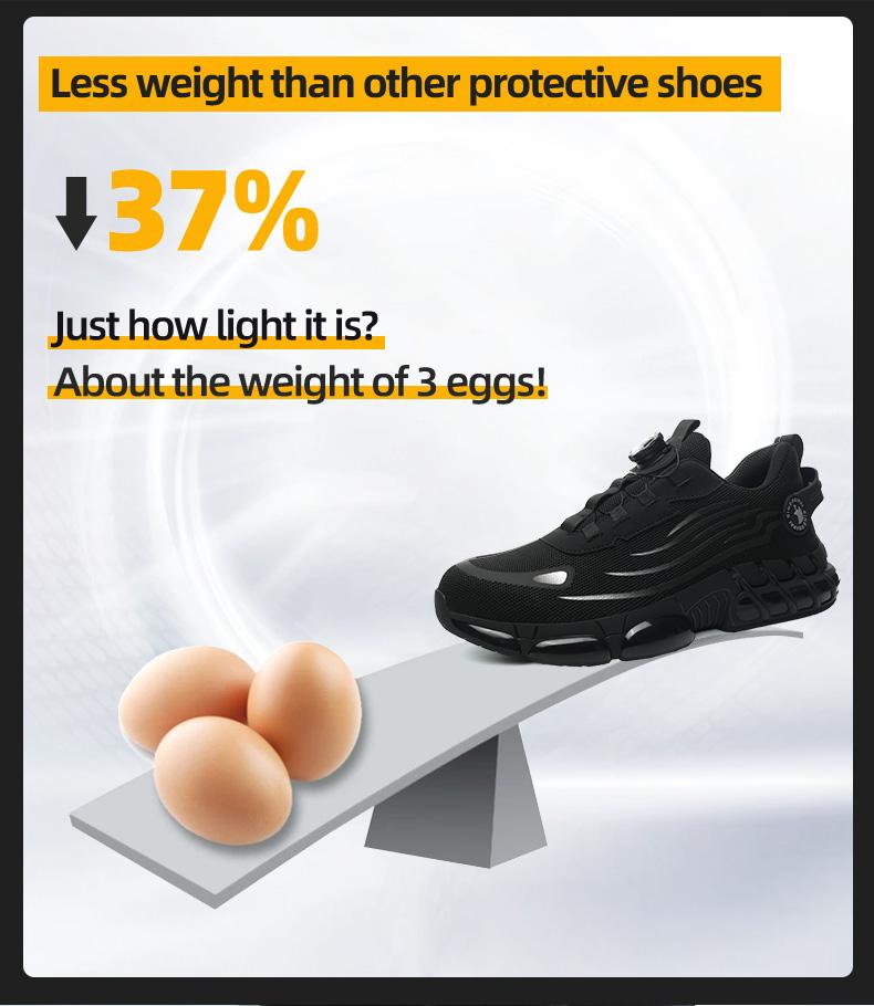 Men's Lace Up Low Top Anti Piercing & Anti Smashing Safety Shoes with Rotating Button, Casual Comfortable Breathable Contrast Mesh Work Shoes, Contrast Mesh Design Anti-slip Shoes for Outdoor Work, Working Shoes