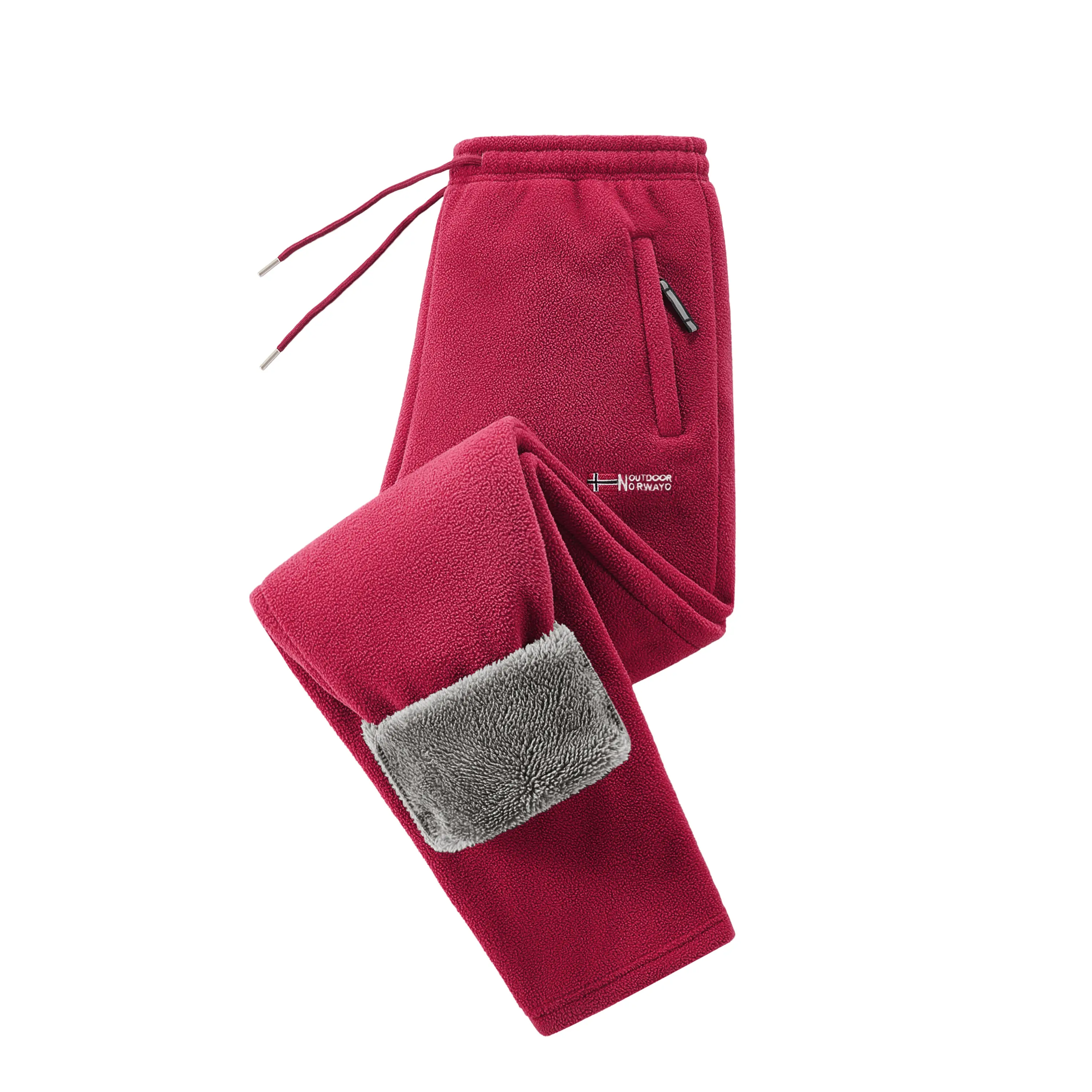 3-Pack Men’s Casual Fleece Pants with Inner Lining, Drawstring Waist, and Pockets