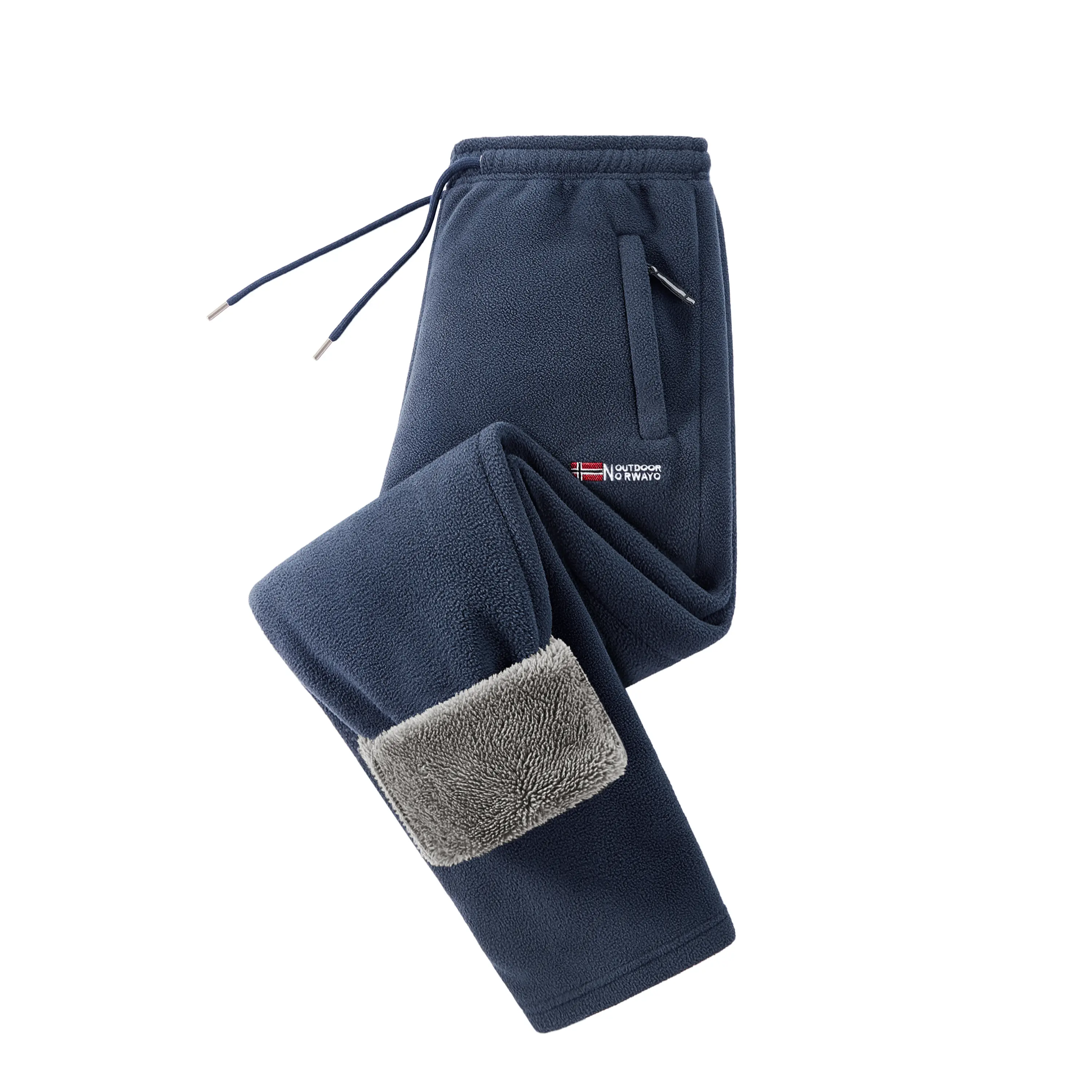 3-Pack Men’s Casual Fleece Pants with Inner Lining, Drawstring Waist, and Pockets