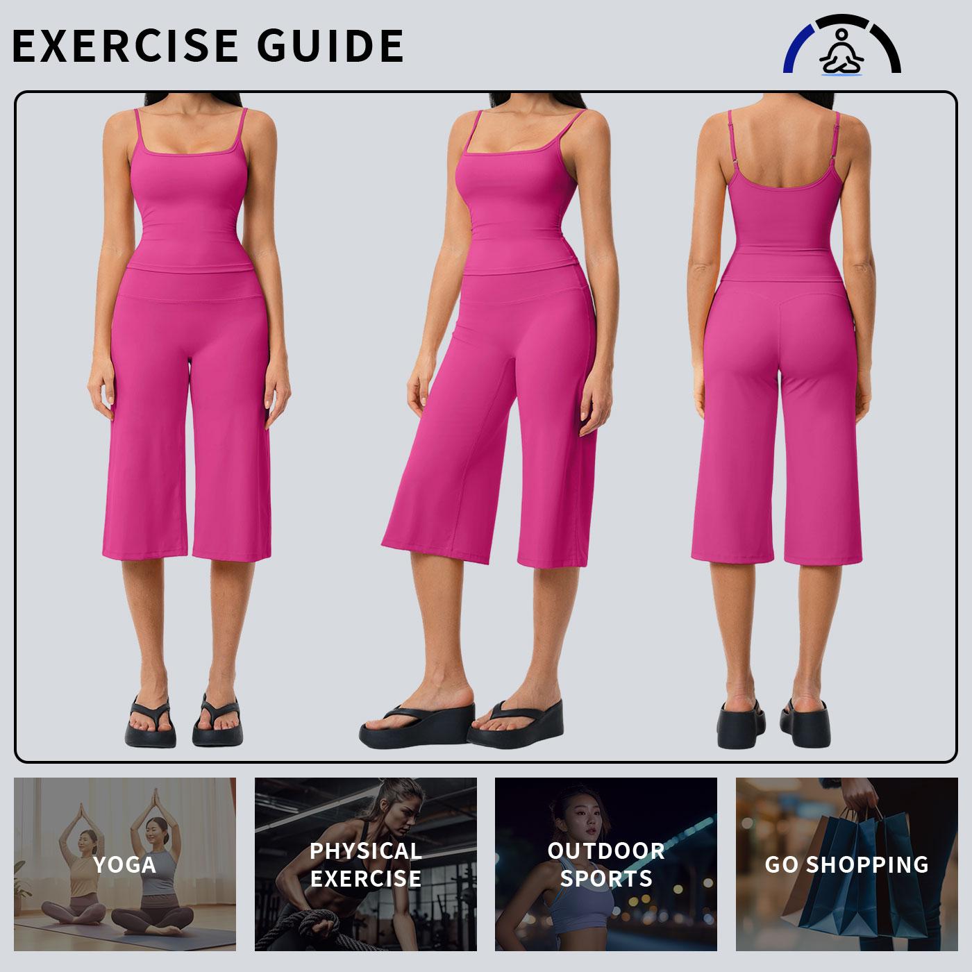 TENWOLF Women's 2 Piece Matching Set - Brushed Quick-Dry Yoga Outfit with Strappy Back Tank Top and High-Waisted Shorts for Yoga & Running, Women's Clothes, Fashion Apparel TENWOLF Women's 2 Piece Matching Set - Brushed Quick-Dry Yoga Outfit with Strappy Back Tank Top and High-Waisted Shorts for Yoga & Running, Women's Clothes, Fashion Apparel