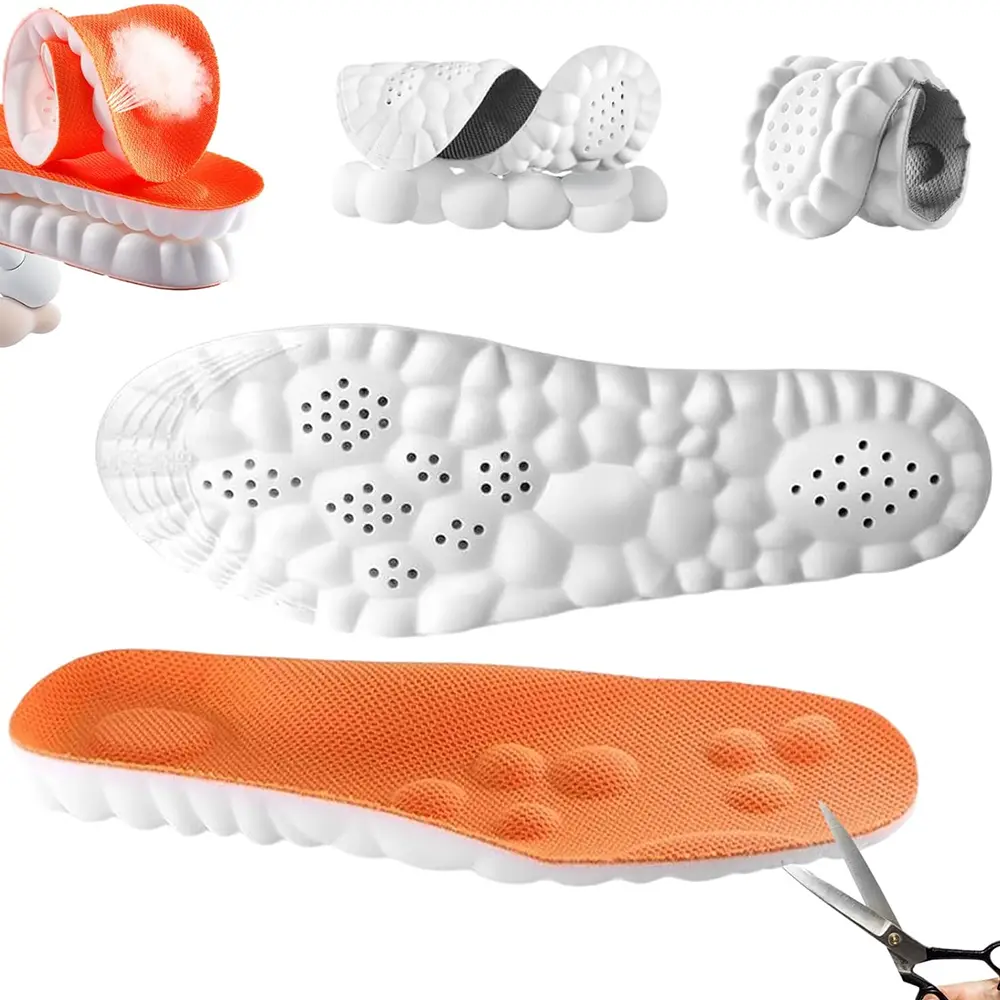 4D Shoe Cloud Insoles for Men Women Memory Foam