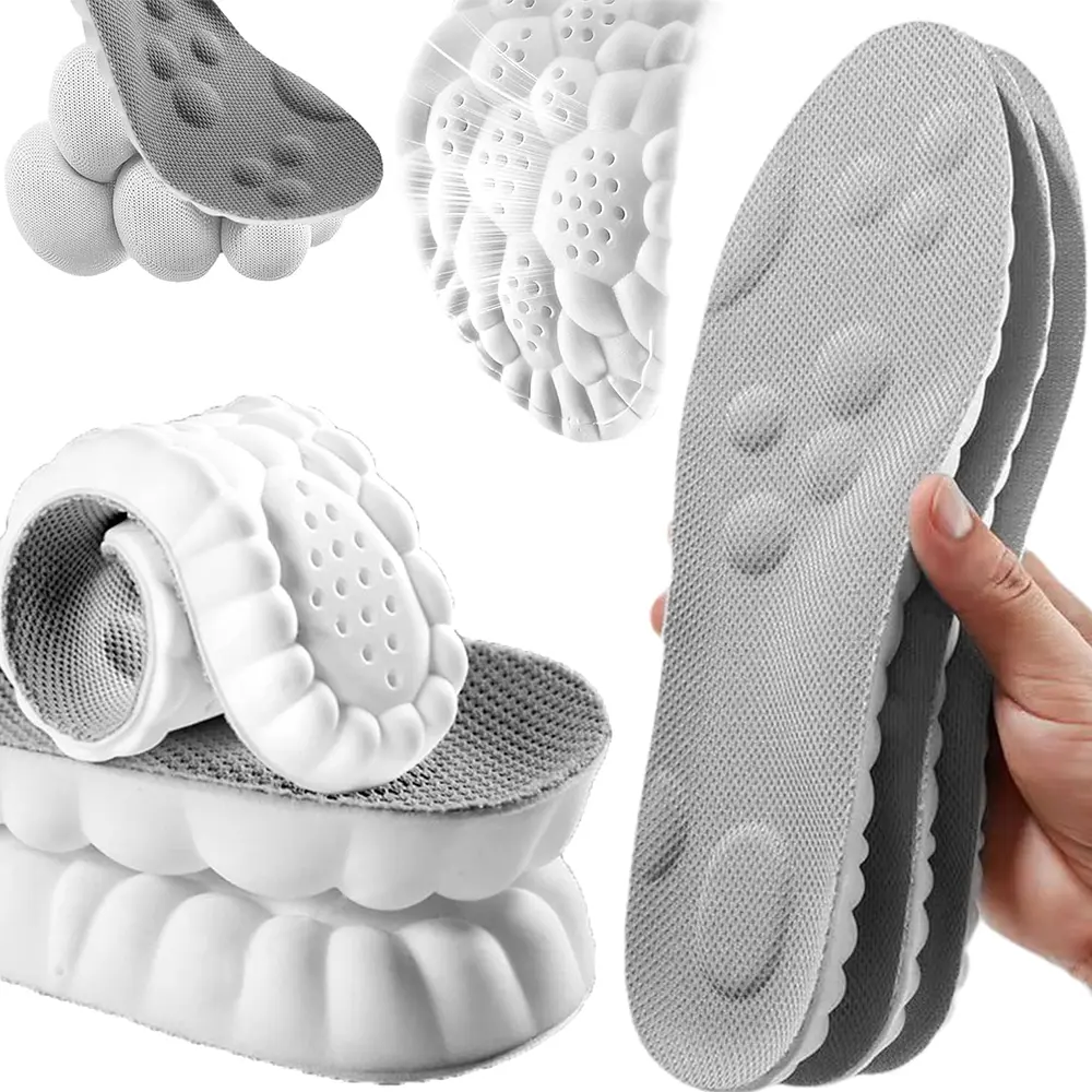 4D Shoe Cloud Insoles for Men Women Memory Foam