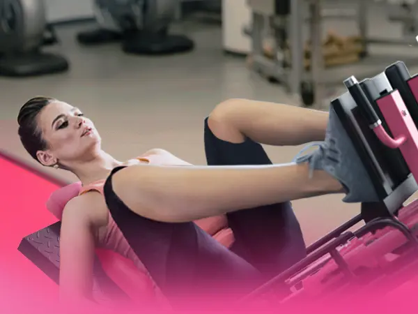 RITFIT BLP01 Pink Linear Bearing Leg Press Hack Squat Machine, Professional Adjustable Full Lower Body Fitness Trainer, Multifunctional Strength Training Equipment for Home Gym Use, At Home Gym Equipment,summerwins