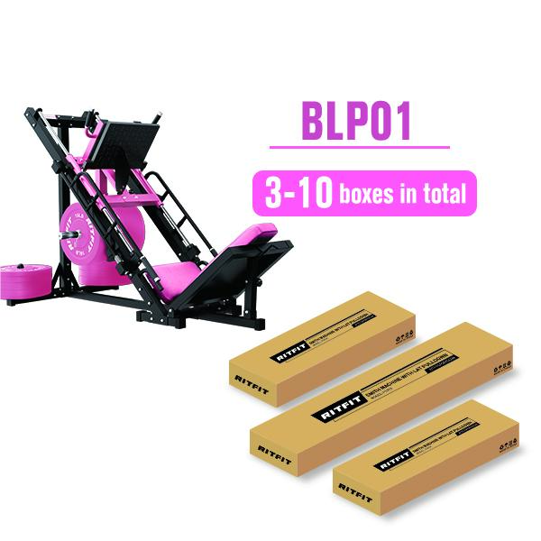 RITFIT BLP01 Pink Linear Bearing Leg Press Hack Squat Machine, Professional Adjustable Full Lower Body Fitness Trainer, Multifunctional Strength Training Equipment for Home Gym Use, At Home Gym Equipment,summerwins