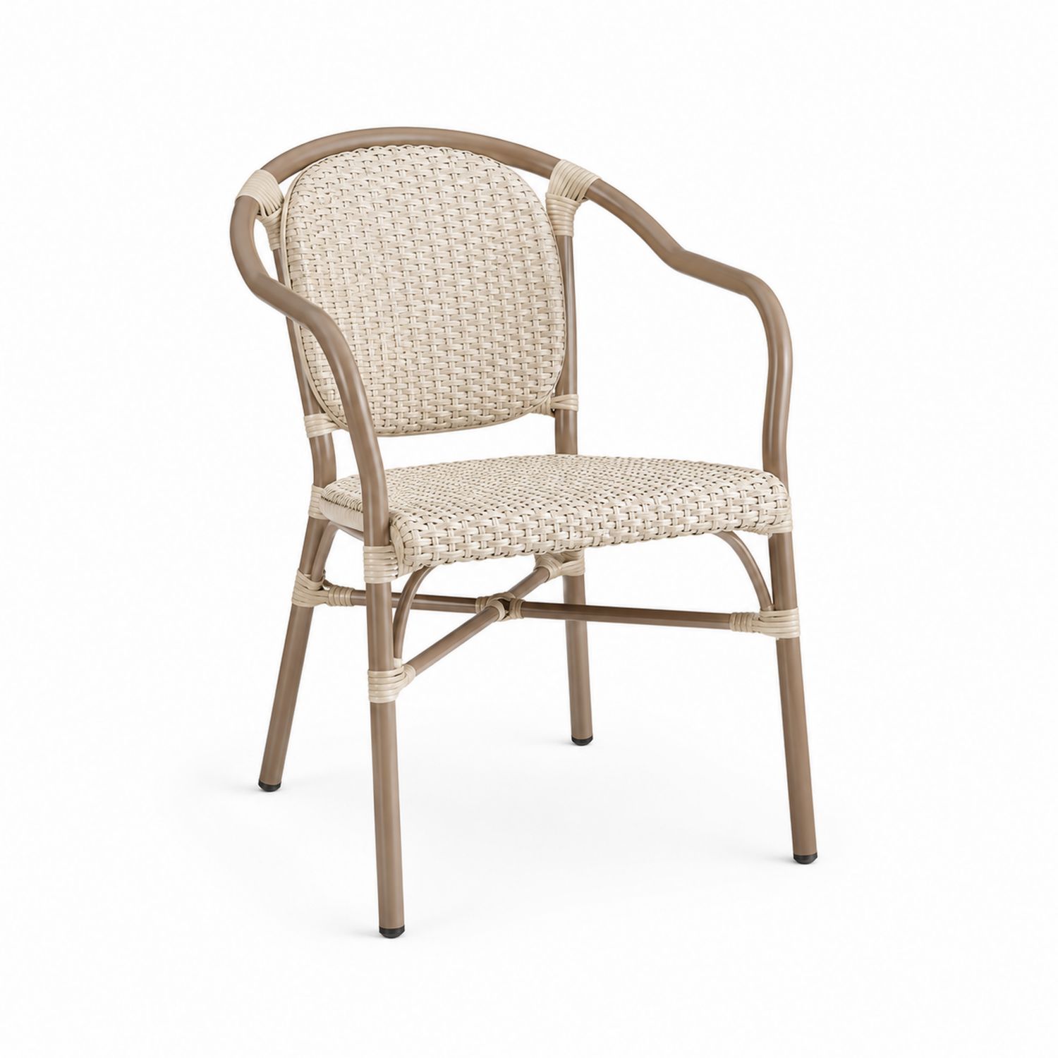 Silla de Ratán Sintético y Aluminio para Exterior-Timberhomeeu