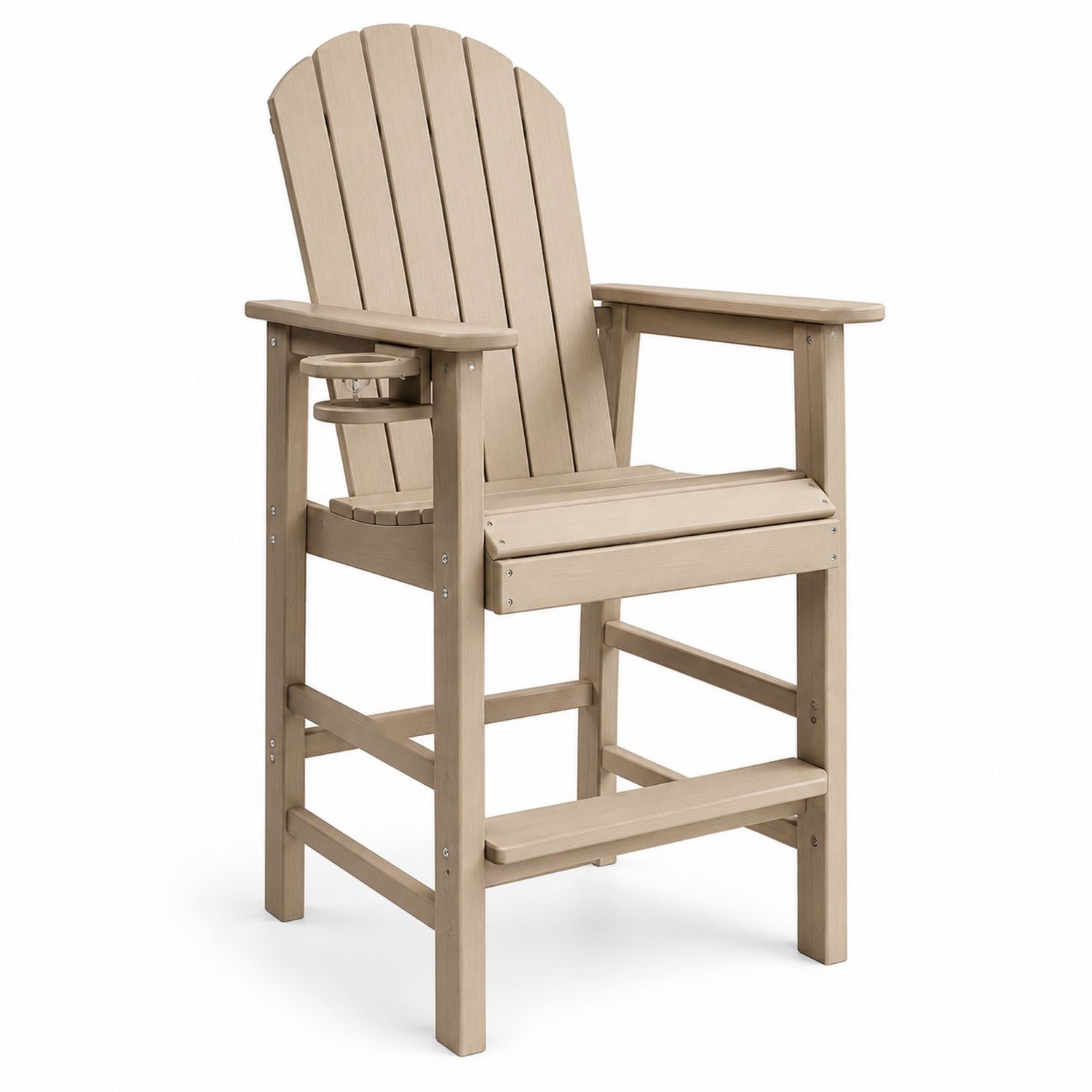 Silla de Exterior Adirondack de Polietileno Arena-Timberhomeeu