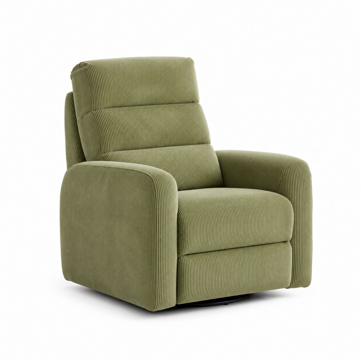 Sillón reclinable de pana verde-Timberhomeeu