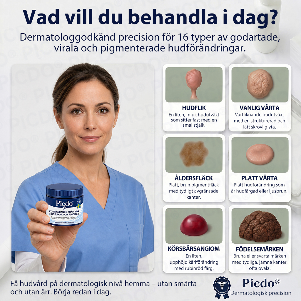 𝐏𝐢𝐜𝐝𝐨® 7-dagars Hudfliks- & Fläckborttagningskräm (Noll Smärta, Noll Ärr Formula) 🌹