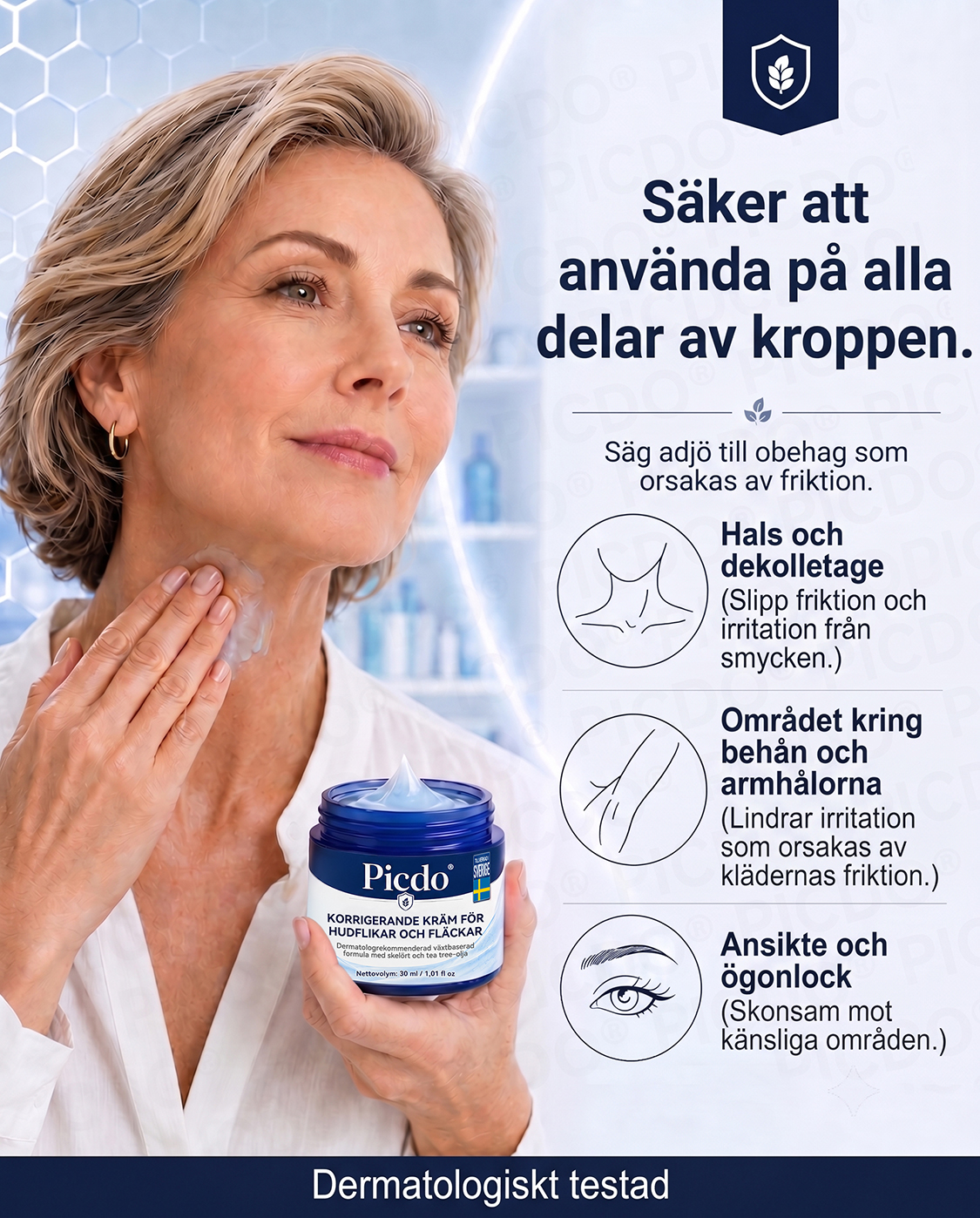 𝐏𝐢𝐜𝐝𝐨® 7-dagars Hudfliks- & Fläckborttagningskräm (Noll Smärta, Noll Ärr Formula) 🌹