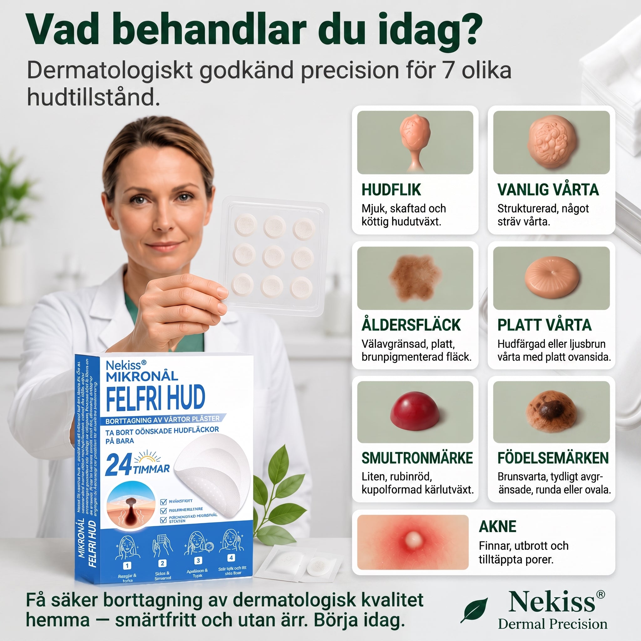 👩‍⚕️Officiell butik | 𝑵𝐞𝒌𝐢𝐬𝐬® 🌿 𝑴𝒊𝒌𝒓𝒐𝒏å𝒍 𝑭𝒆𝒍𝒇𝒓𝒊 𝑯𝒖𝒅 𝑩𝒐𝒓𝒕𝒕𝒂𝒈𝒏𝒊𝒏𝒈 𝑨𝒗 𝑽å𝒓𝒕𝒐𝒓 𝑷𝒍å𝒔𝒕𝒆𝒓 (𝐹ö𝑟 ℎ𝑢𝑑𝑓𝑙𝑖𝑘𝑎𝑟, 𝑠𝑚å ℎ𝑢𝑑𝑢𝑡𝑣ä𝑥𝑡𝑒𝑟, 𝑣å𝑟𝑡𝑜𝑟, 𝑓ö𝑑𝑒𝑙𝑠𝑒𝑚ä𝑟𝑘𝑒𝑛, å𝑙𝑑𝑒𝑟𝑠𝑓𝑙ä𝑐𝑘𝑎𝑟 𝑜𝑐ℎ 𝑝𝑖𝑔𝑚𝑒𝑛𝑡𝑒𝑟𝑖𝑛𝑔𝑠𝑝𝑟𝑜𝑏𝑙𝑒𝑚)