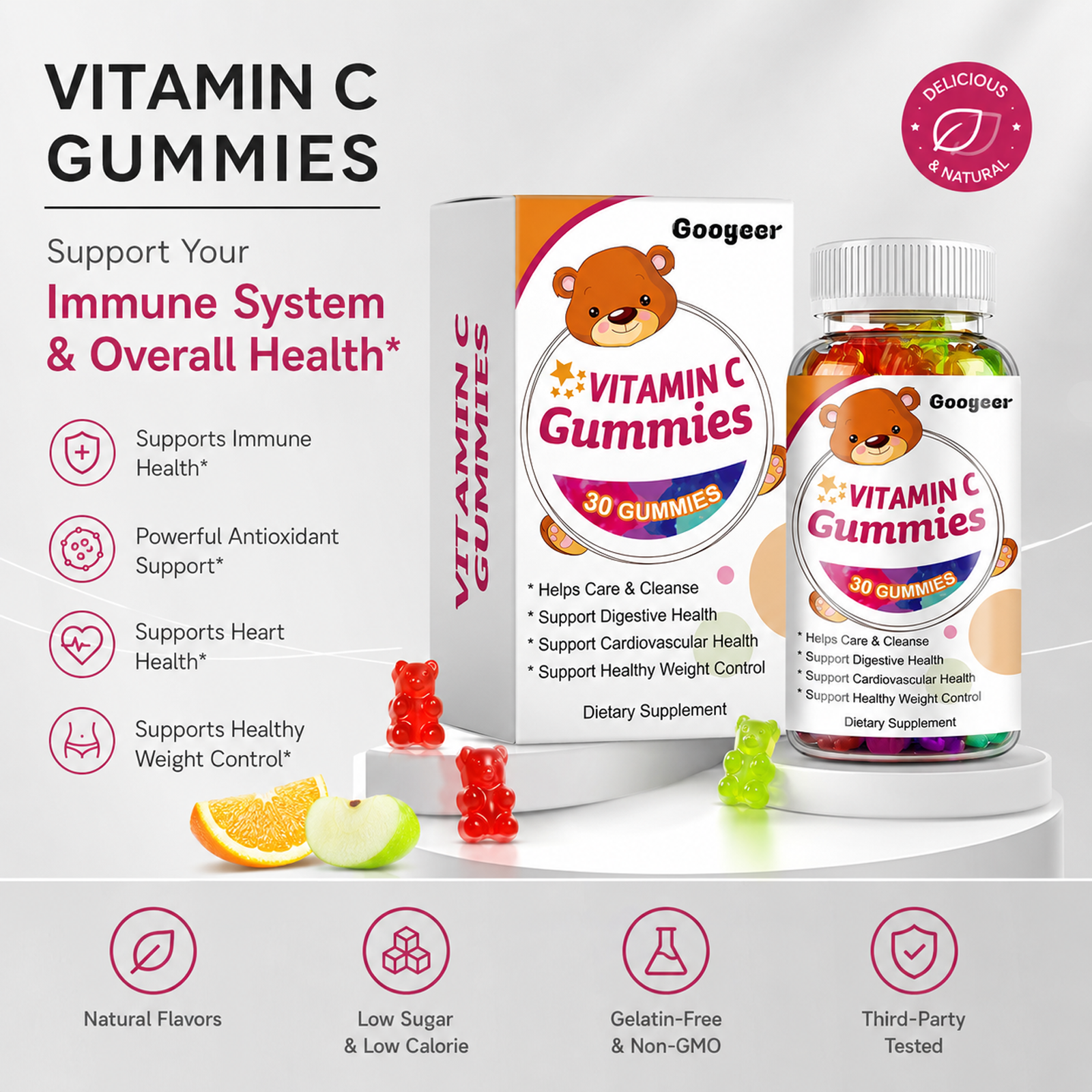 Keto Fat-Burning Gummies & Vitamin C Gummies for Body Wellness