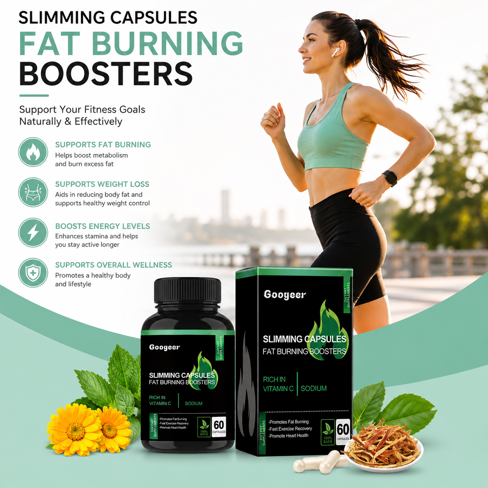 Slimming Capsules – Weight Loss Capsules, Fat-Burning Booster, Body Treatment