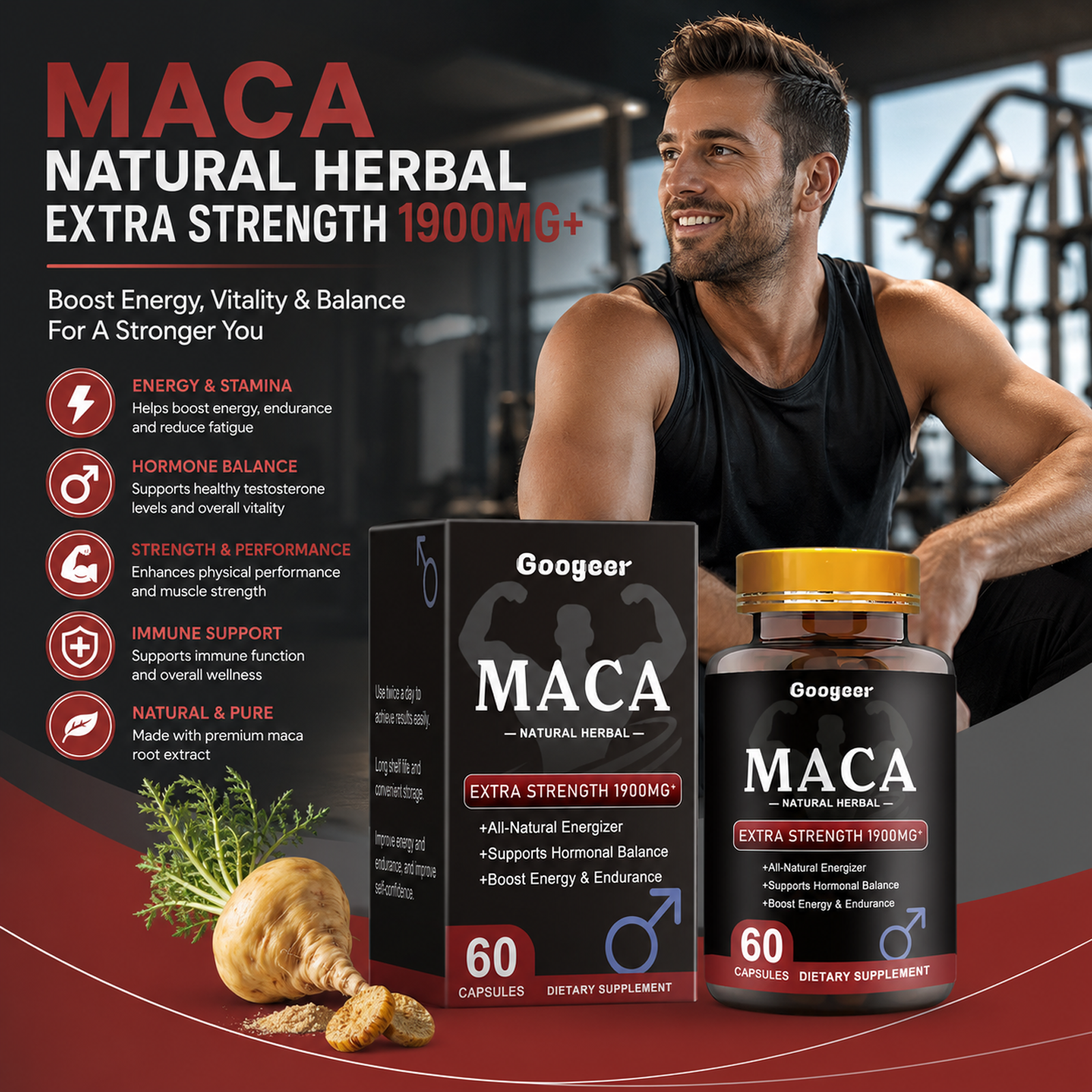 Maca Capsules – Dietary Supplement for Body Wellness