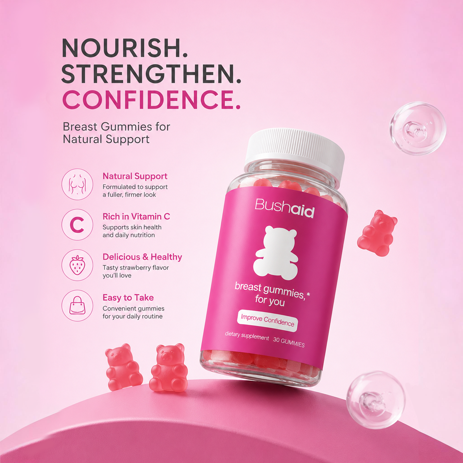 Breast-Enhancing and Shaping Gummies – Body Treatment