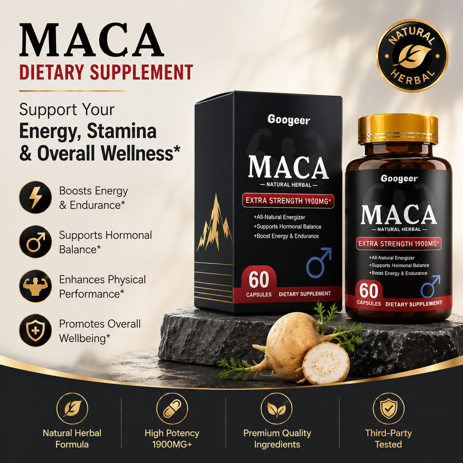 Maca Capsules – Dietary Supplement for Body Wellness