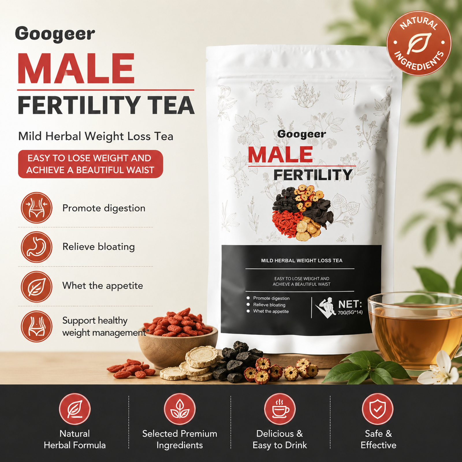 Googeer Yiyang Kidney-Nourishing Tea