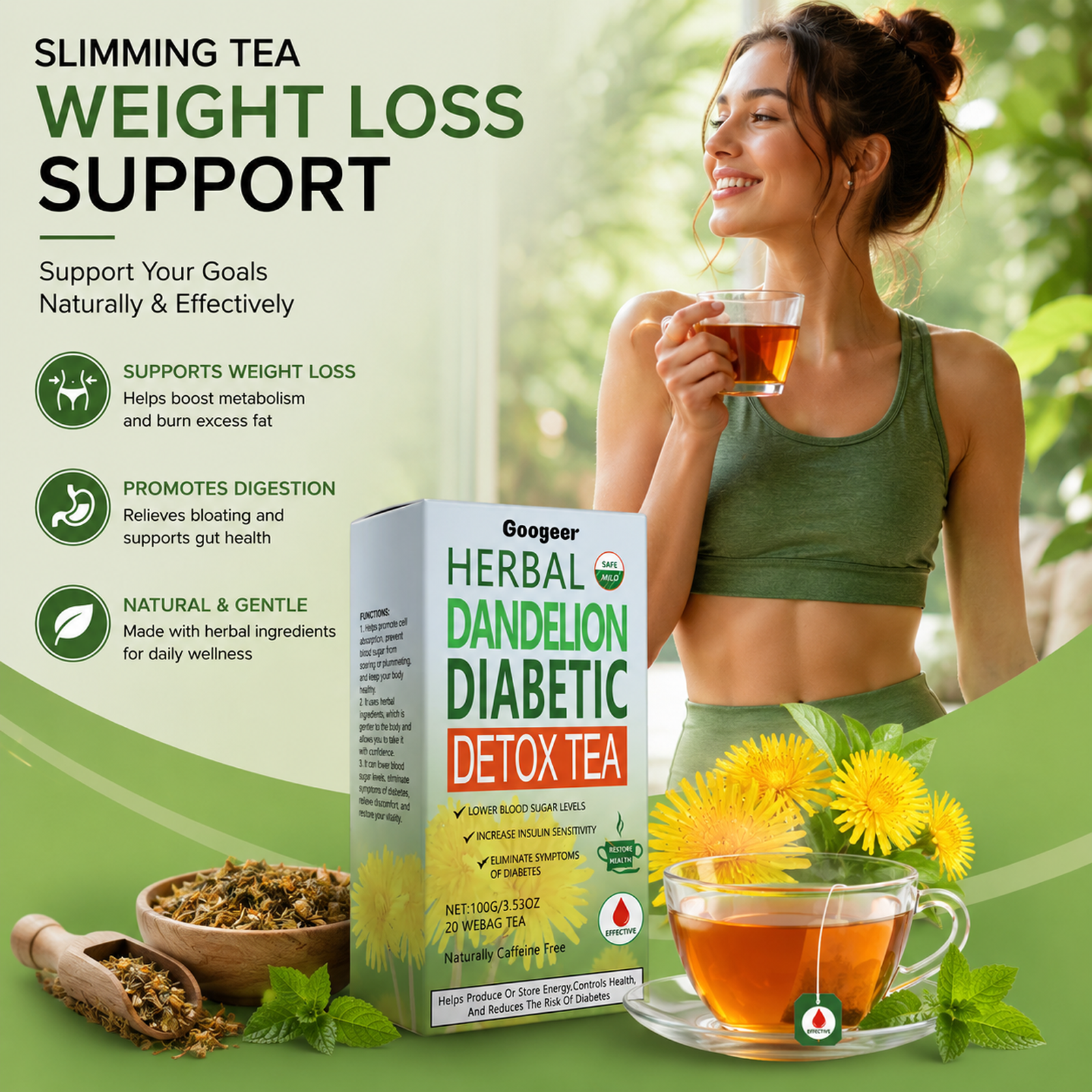 Googeer Herbal Detox & Balancing Tea Bags – Herbal Detox and Body Wellness Tea