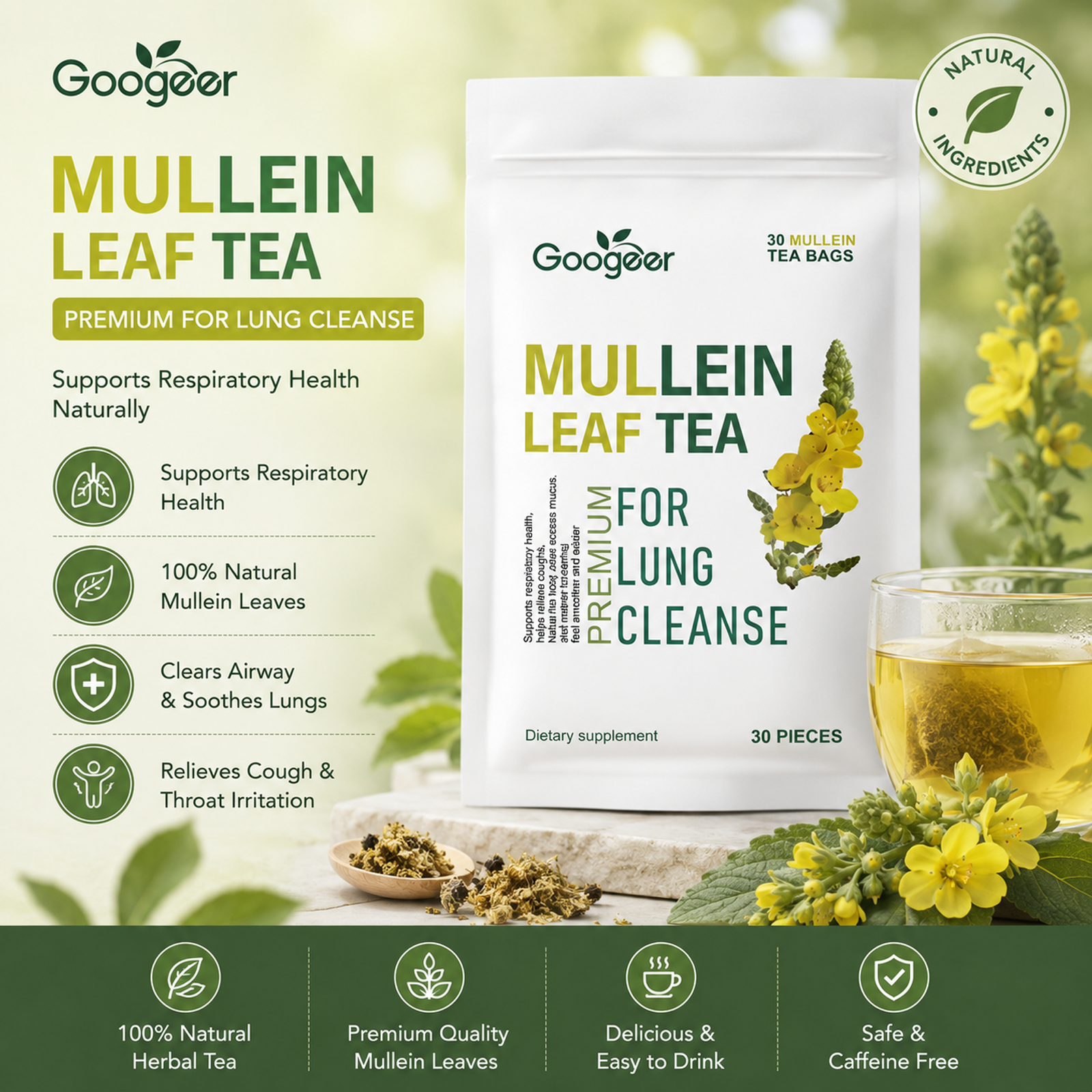 Googeer Mullein Tea – Body Therapy