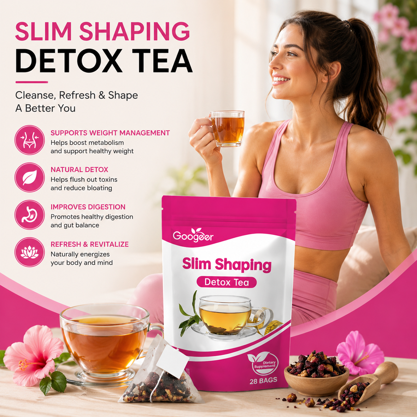 Googeer Slimming & Detox Tea – Body Treatment