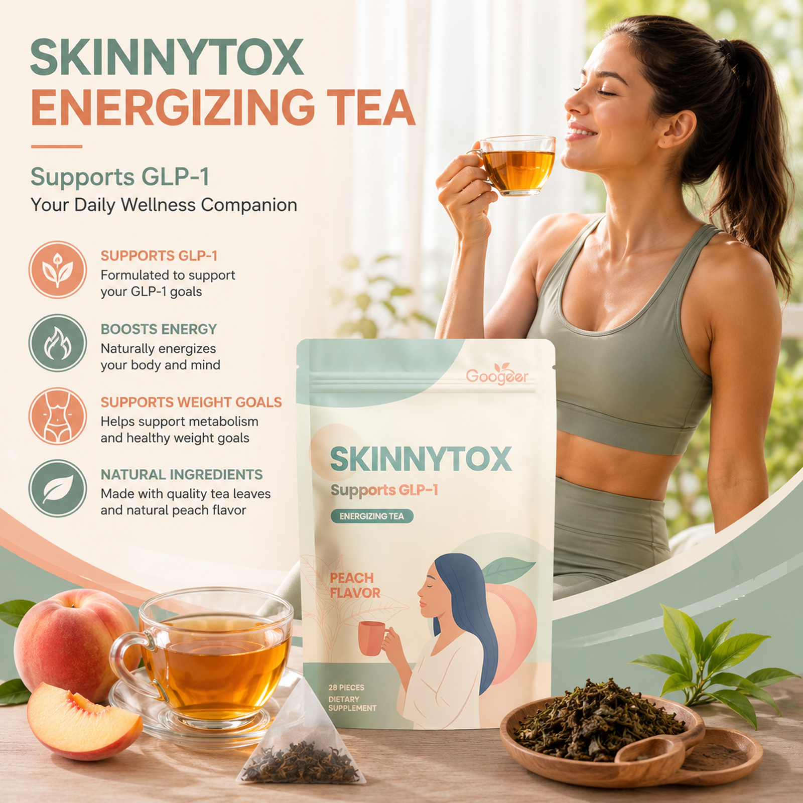 Googeer Energy Slimming Tea Bags – Body Treatment