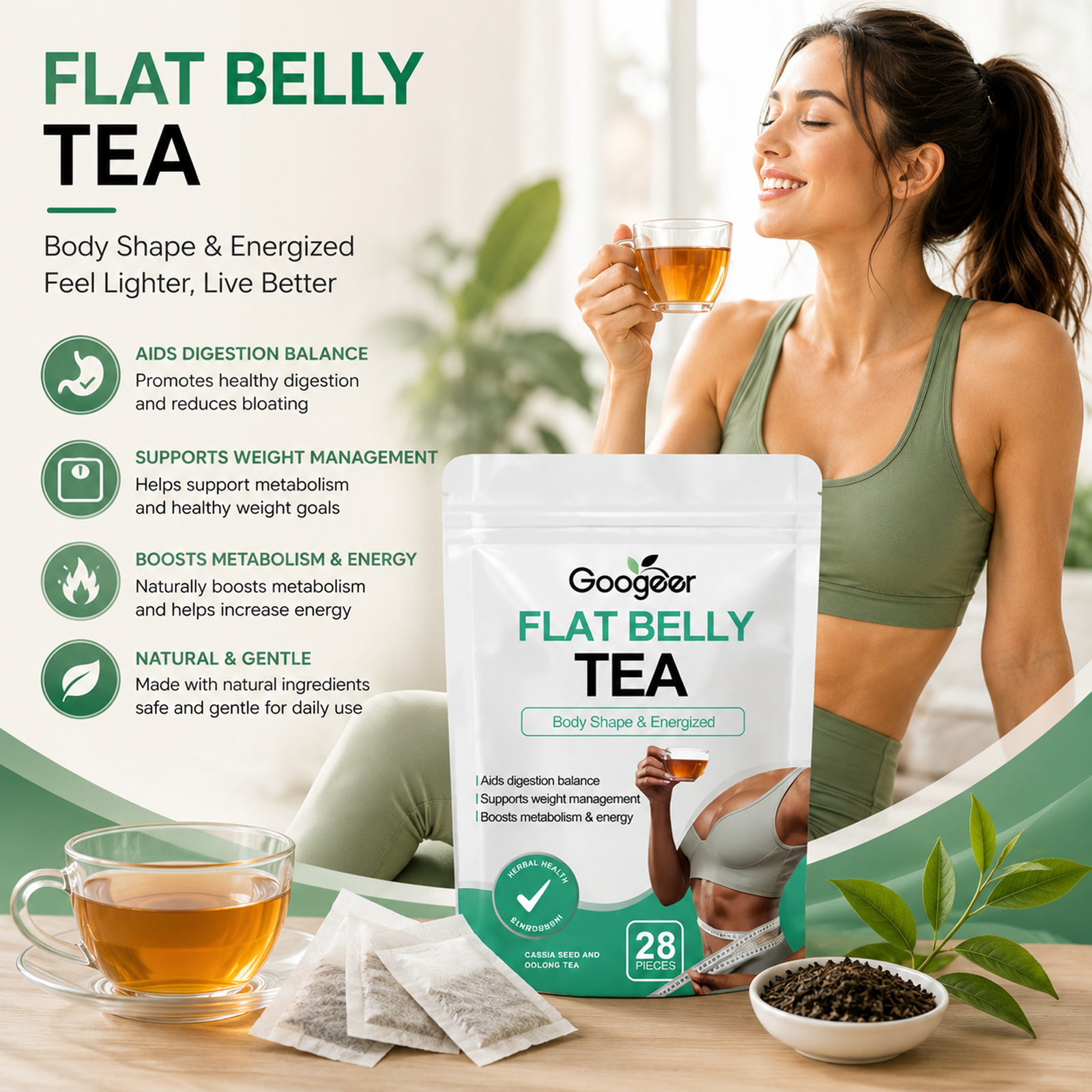 Googeer Metabolic Support Tea Bags – Body Treatment