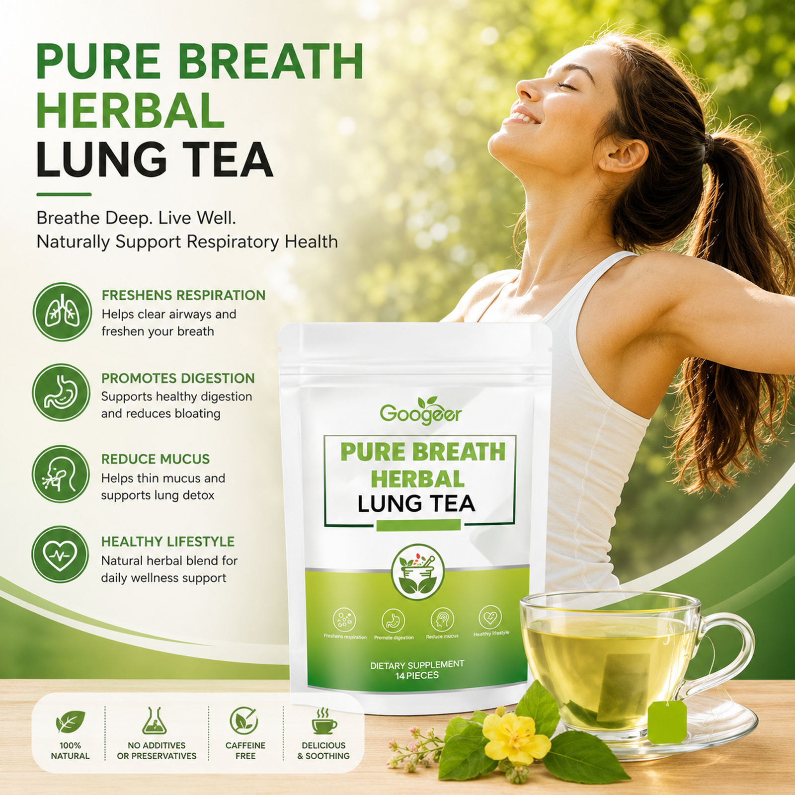 Googeer Herbal Lung Tea – Body Therapy