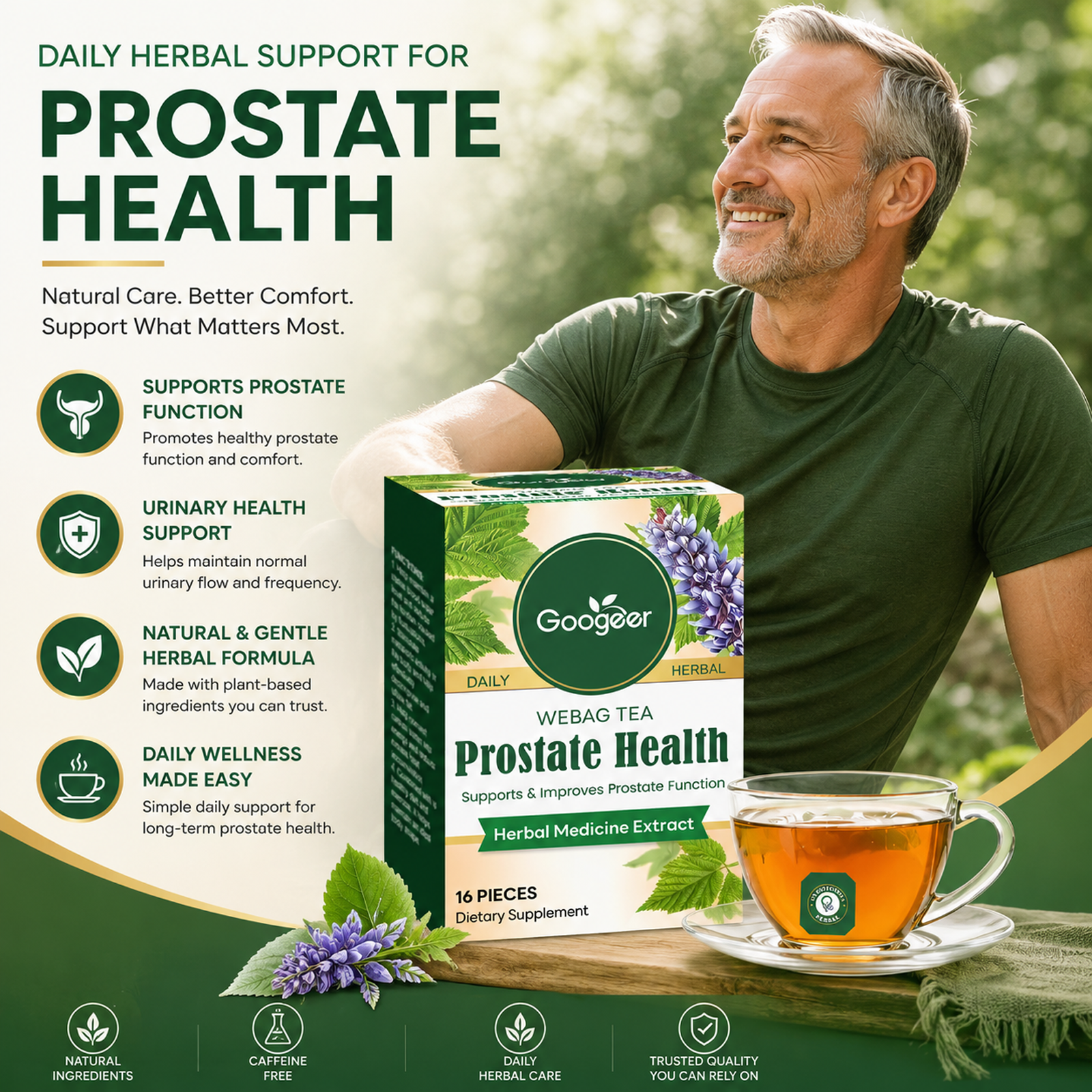 Googeer Herbal Prostate Health Tea – Body Therapy