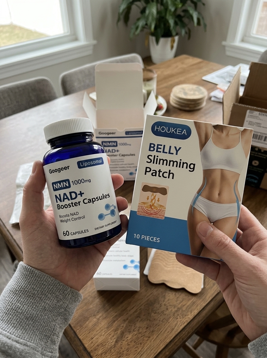 NAD+ & Belly Slimming Patch Bundle – Inside + Outside Wellness Support for Healthy Body Management