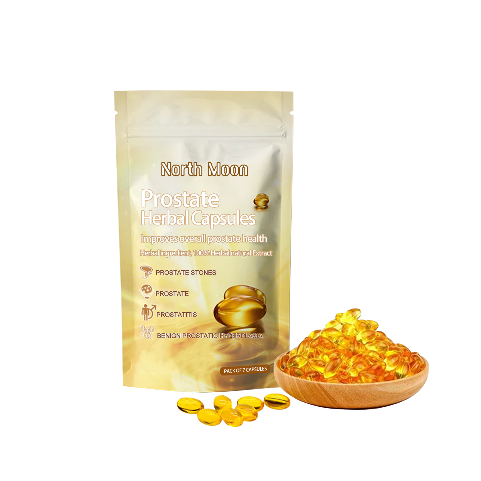 Prostate Health Capsules, a body care capsule for relieving male prostate discomfort.