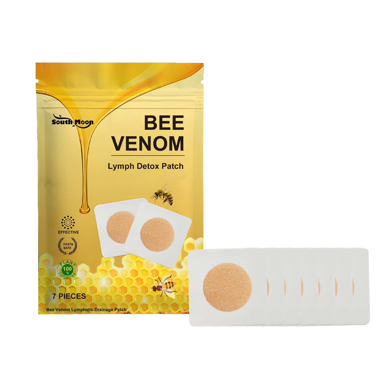 South Moon Bee Venom Lymphatic Body Contouring Patch – Shaping & Lifting Patch for Lymphatic Detox, Skin Firming, and Slimming