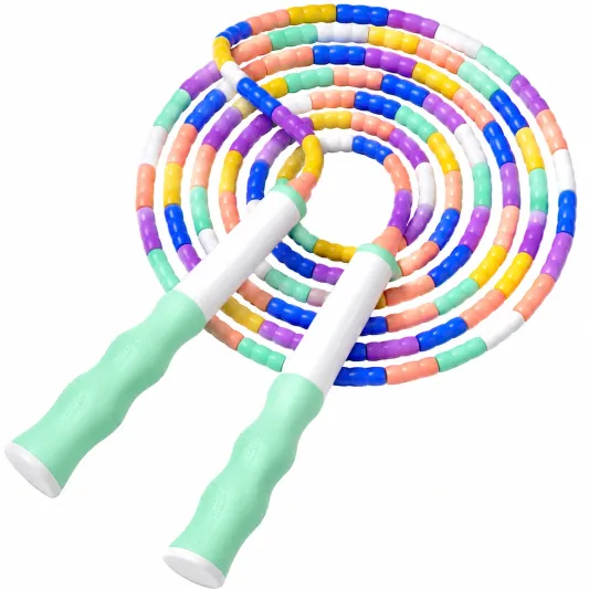 Einstellbares Mehrfarbiges Perlen-Springseil 280 cm-decovetra