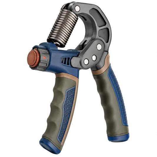 Verstellbarer Handtrainer Krafttraining Grifftrainer Blau/Grau-decovetra