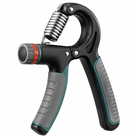 Einstellbarer Handmuskeltrainer mit 5-60 kg Widerstand - Schwarz/Grün/Grau-decovetra