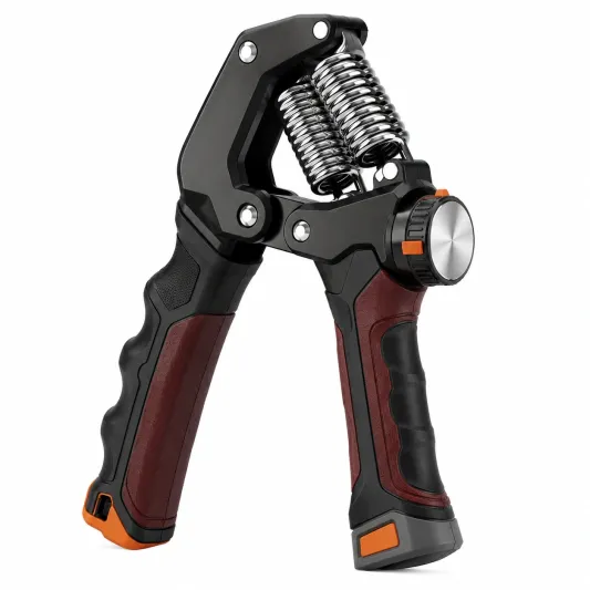 Verstellbarer Handtrainer mit ergonomischem Griff - Schwarz und Braun-decovetra