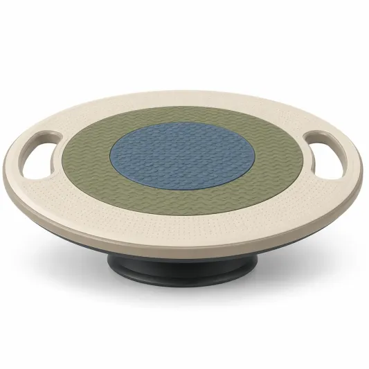 Balance Board mit rutschfester Oberfläche und Griffen für Heimtraining-decovetra