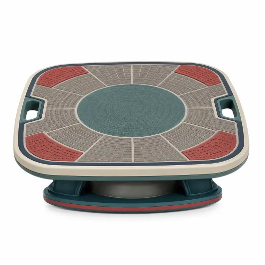 Balance Board mit Anti-Rutsch-Design für Gleichgewichtstraining, 40x40 cm-decovetra