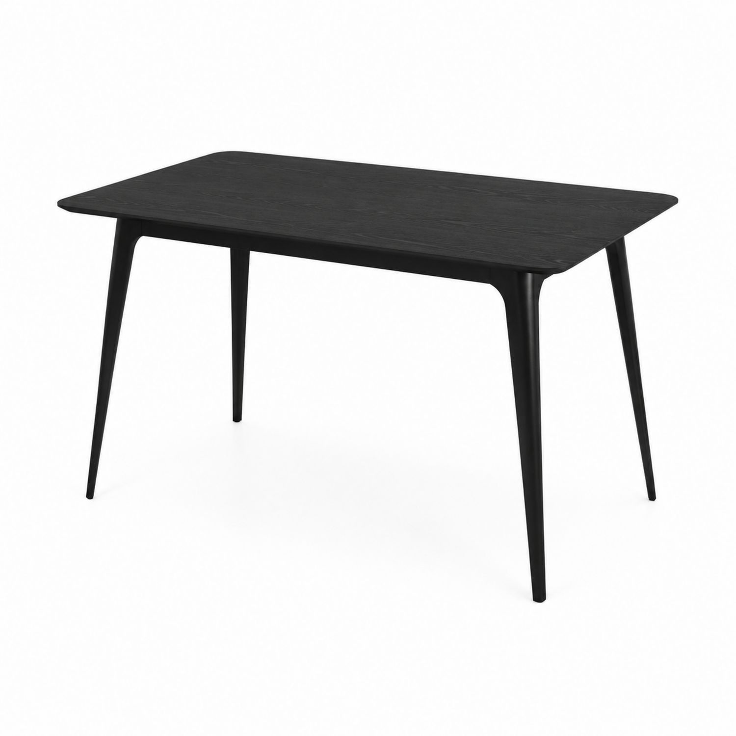 Table rectangulaire en bois noir-Floralvillae