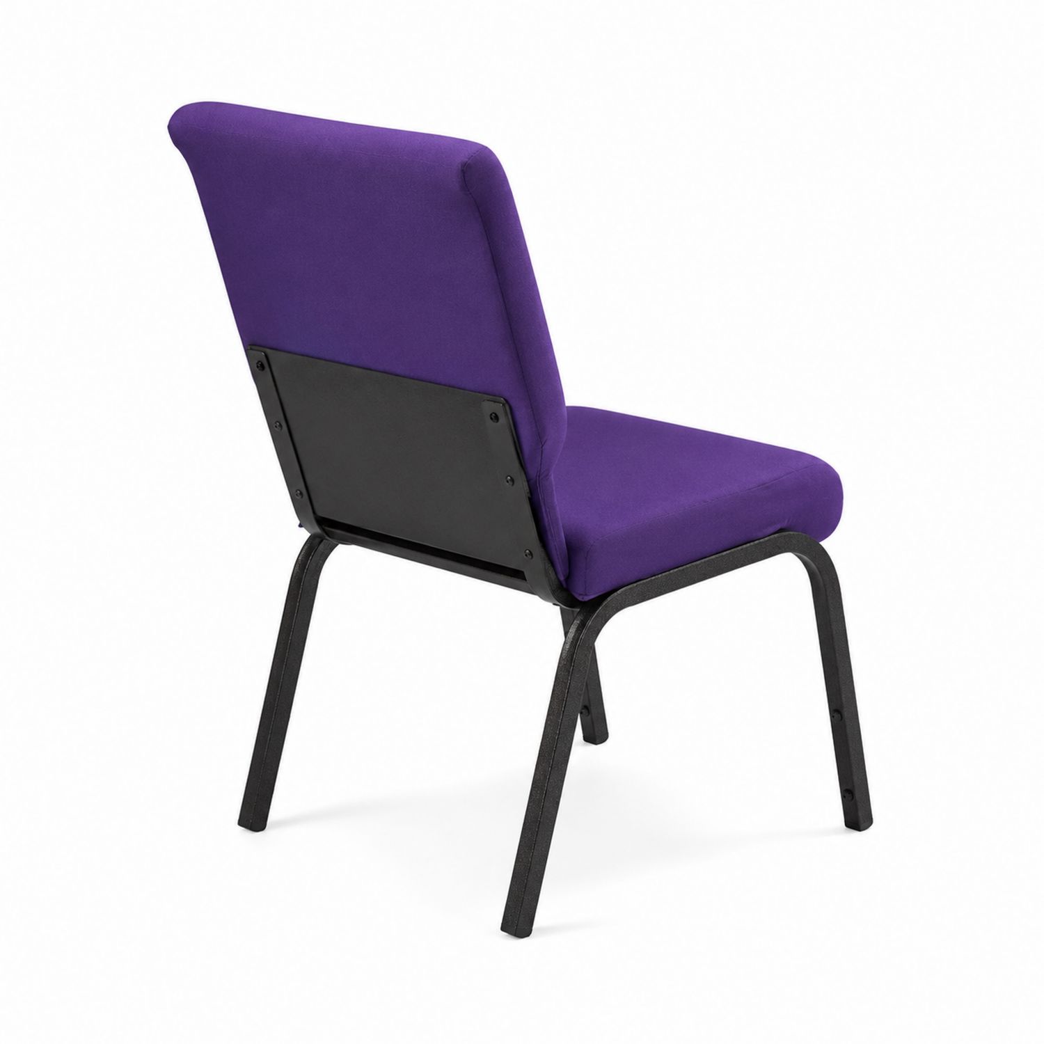 Chaise en tissu violet avec cadre en métal-Floralvillae